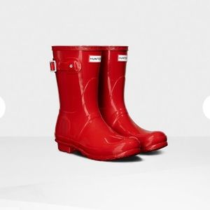 Brand New, Red Hunter Short Rain Boots